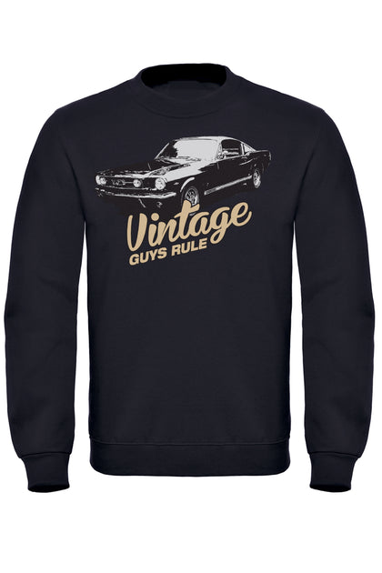 Vintage Guys Rule Mustang Sweatshirt