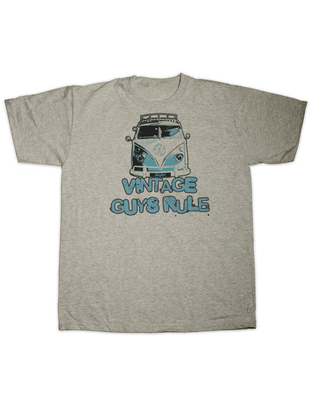 Vintage Guys Rule Camper T Shirt