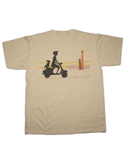 Scooter Girl & Dog T Shirt