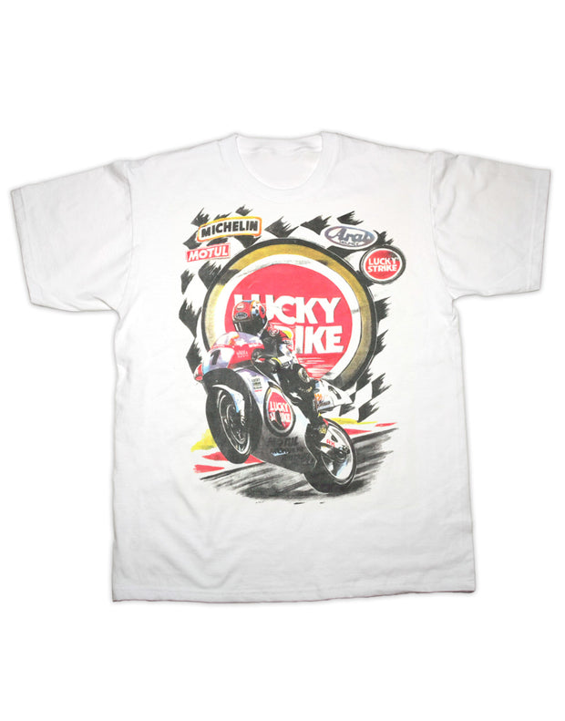 Lucky Strike Race Print T Shirt