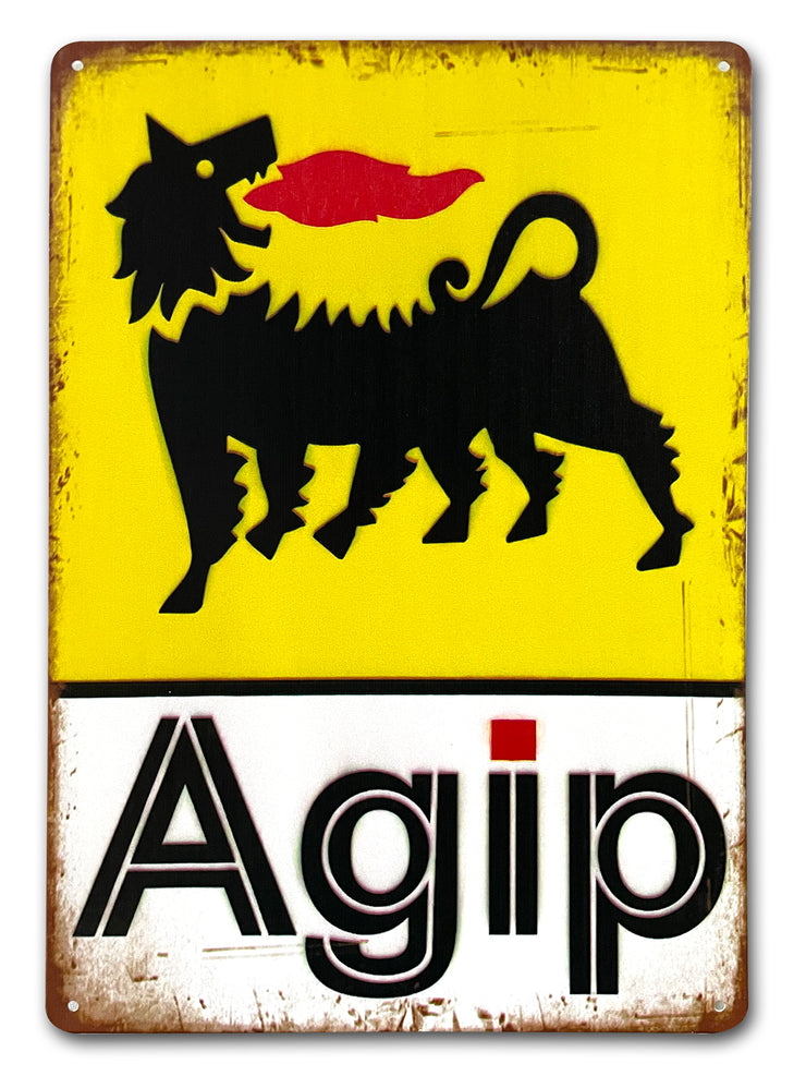 AGIP Metal Sign