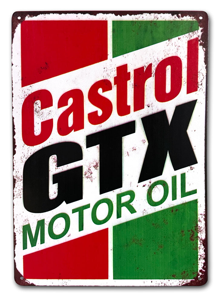 Castrol GTX Motor Oil Metal Sign