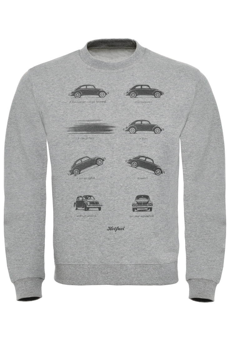 Beetle Actions Print Sweatshirt