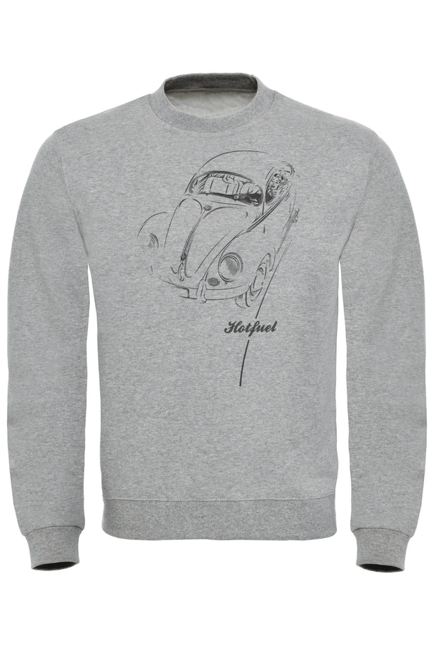 Beetle Driving Print Sweatshirt