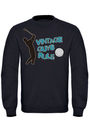 Vintage Guys Rule Golf Sweatshirt
