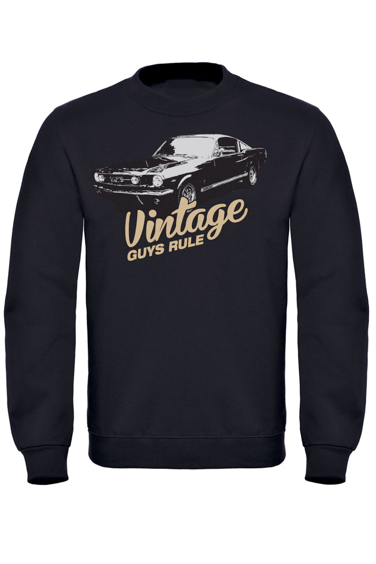 Vintage Guys Rule Mustang Sweatshirt