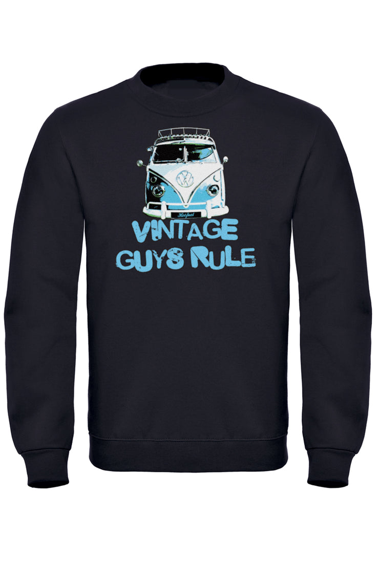 Vintage Guys Rule Camper Sweatshirt