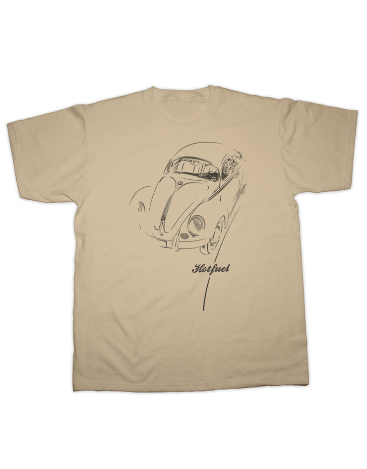 Beetle Driving Print T Shirt