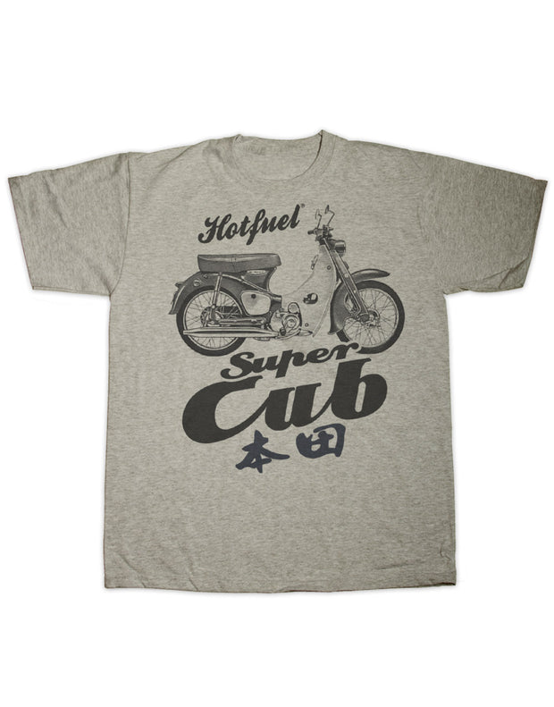 Super Cub Bike Print T Shirt