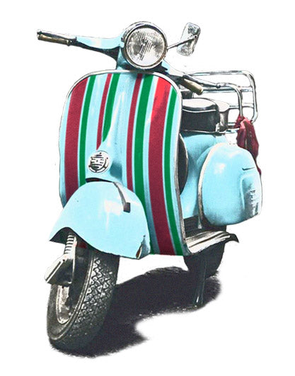 Scooter Stripes Wall Art
