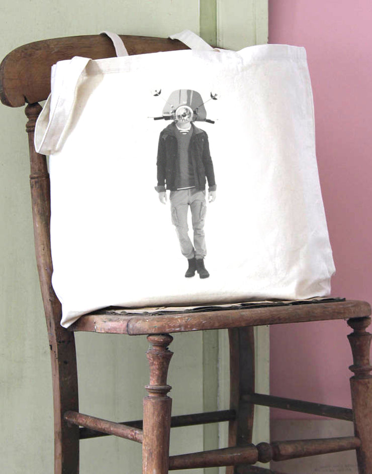 Scooter Head 2 Cotton Tote Bag