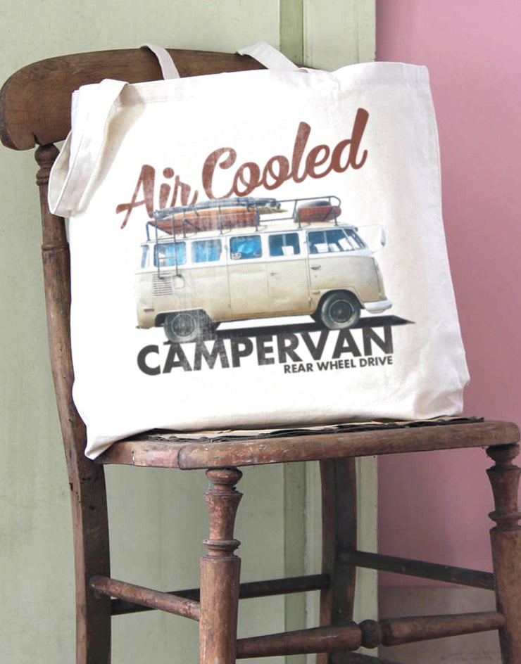 Air Cooled Camper Cotton Tote Bag