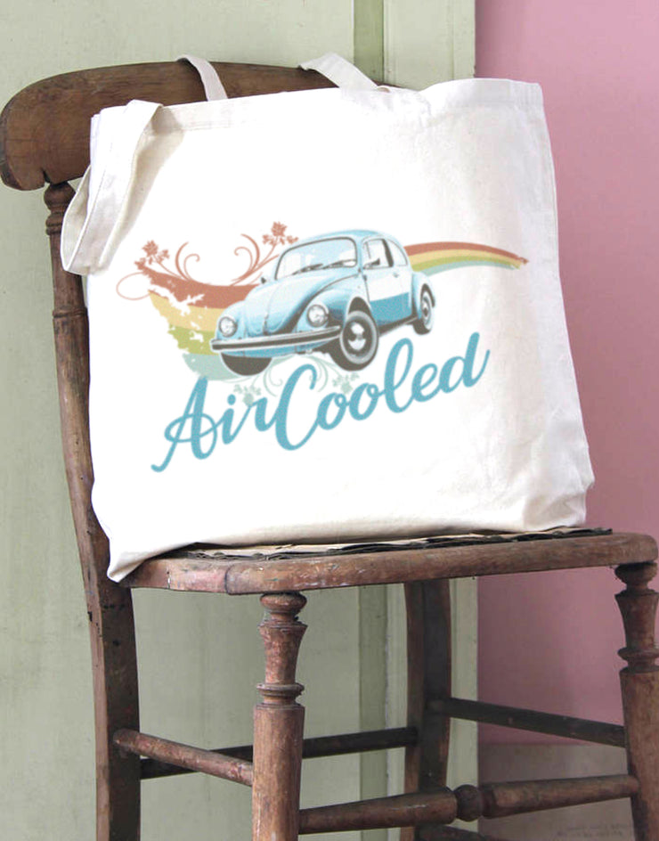 Air Cooled Beetle Swirl Cotton Tote Bag